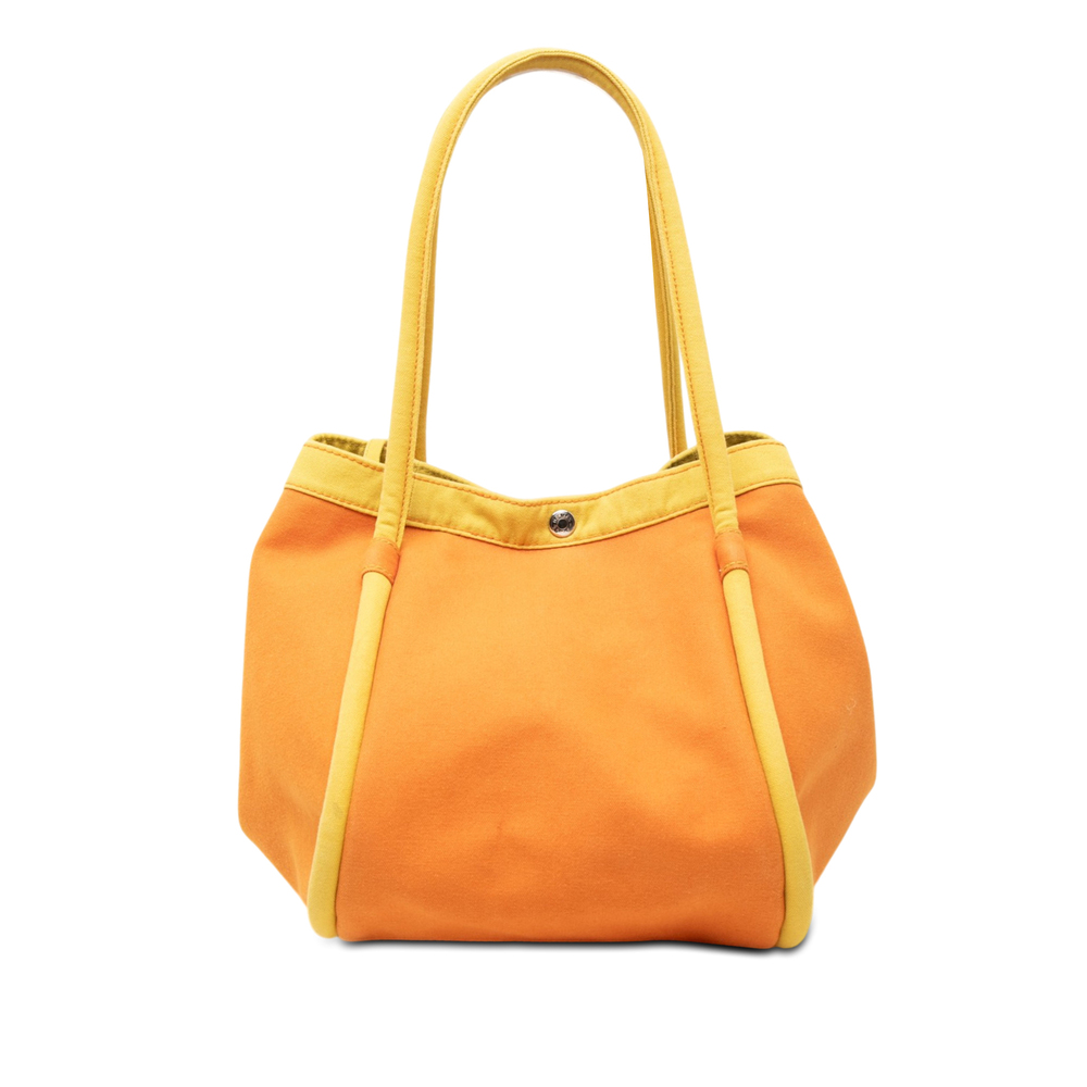 Pre-Loved Hermes Toile Lindy Beach Bag